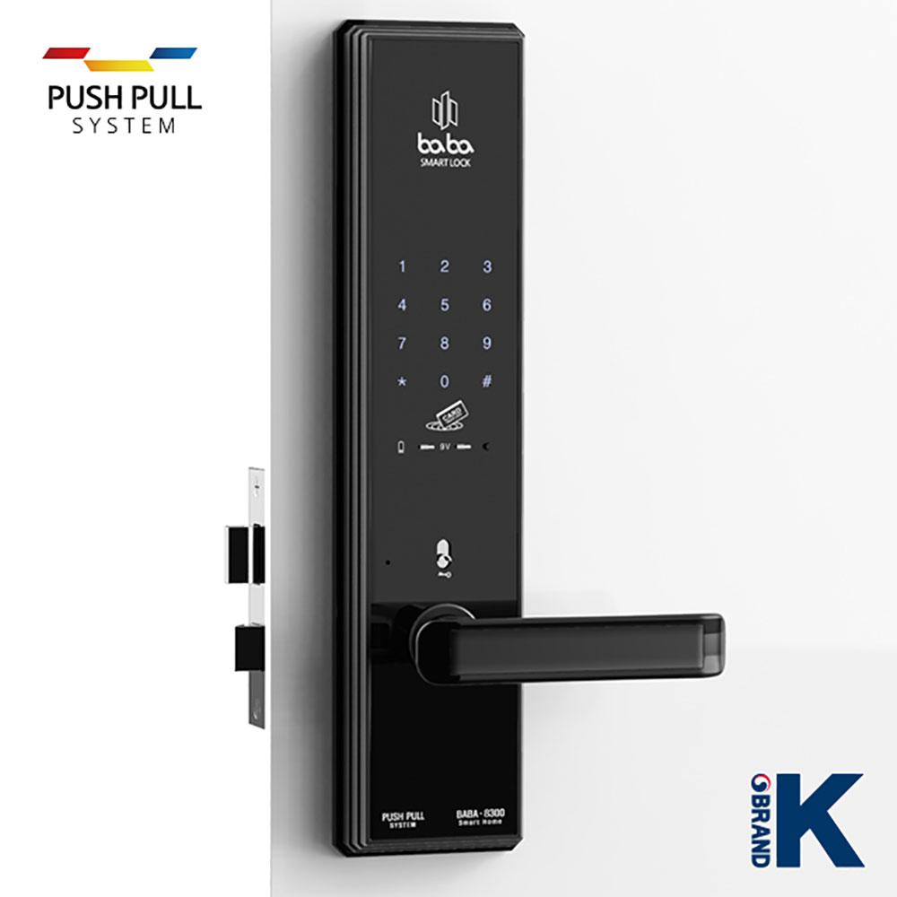 Smart Digital Door Lock BABA-8300 (3-way) 7 Colors Keypad Keyless Entry Code